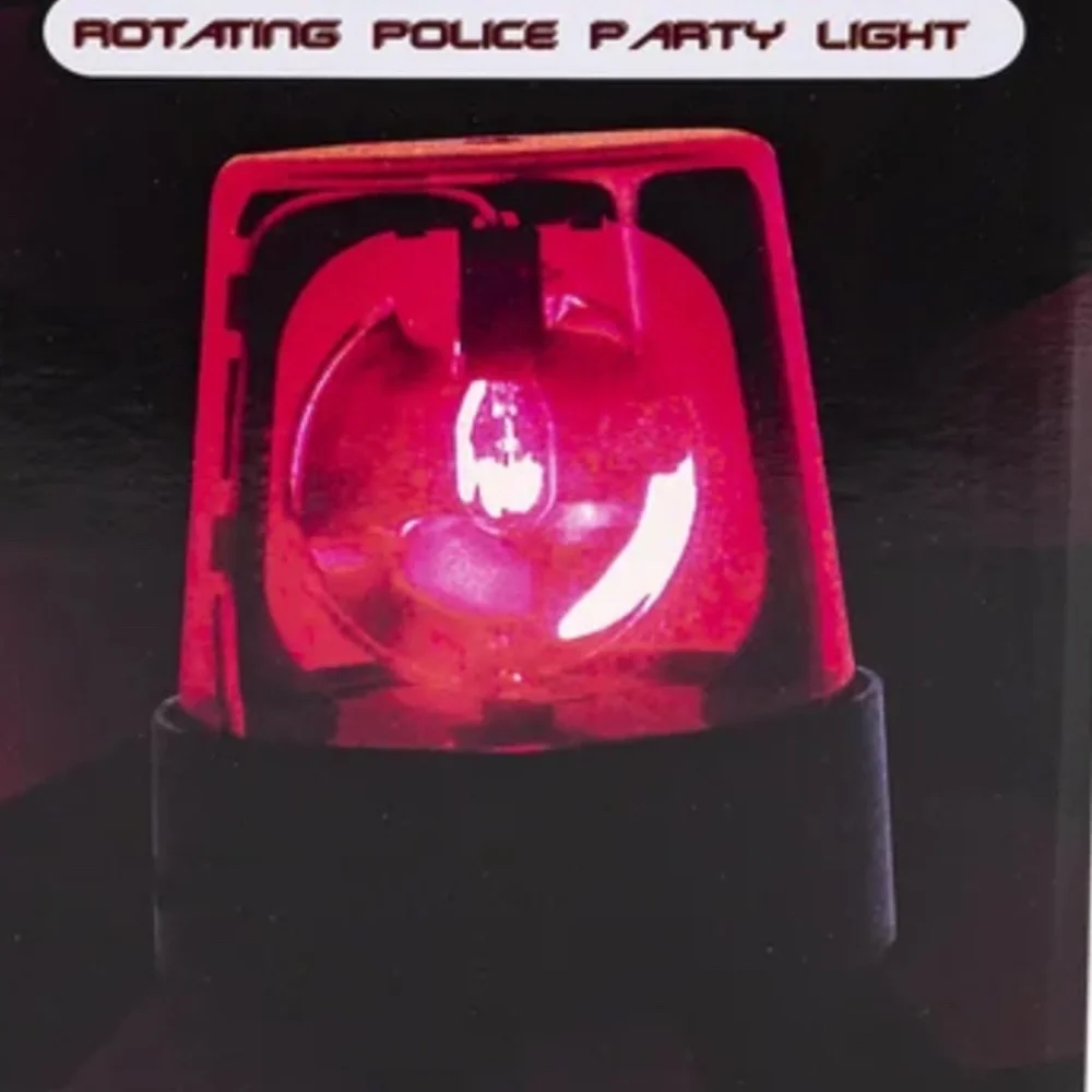 7” Red Police Beacon Light Rotating Flashing Decor Plug In AC Powered